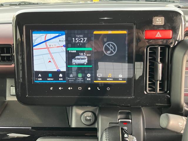 スペーシアカスタム ＨＹＢＲＩＤ　ＸＳ　スズキコネクト装着車／サポカー　全方位モニター付ナビ│後席両側パワースライドドア│デュアルセンサーブレーキサポートＩＩ│ＬＥＤヘッドランプ│１５インチアルミホイール│ブラック２トーン（15枚目）