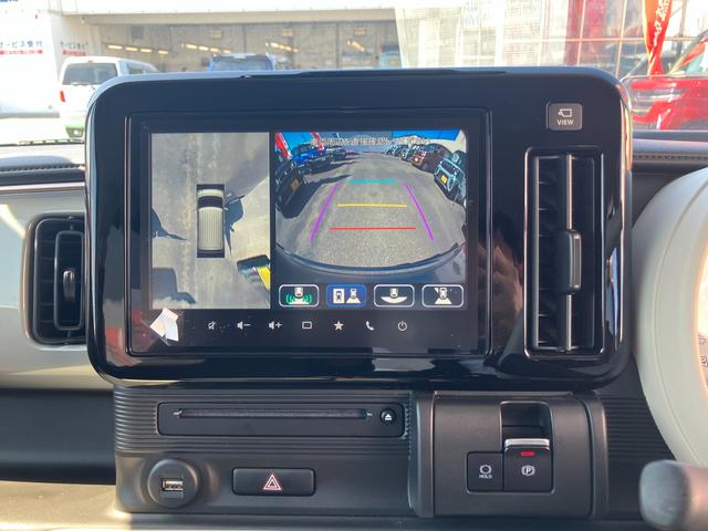 ワゴンRスマイル HYBRID S 3型 全方位ナビ装着車/サポカー スズキコネクト│後席左側パワースライドドア│デュアルセンサーブレーキサポートII│LEDヘッドランプ│14インチホイールキャップ│ヘッドアップディスプレイ│ベージュ2トーン(7枚目)