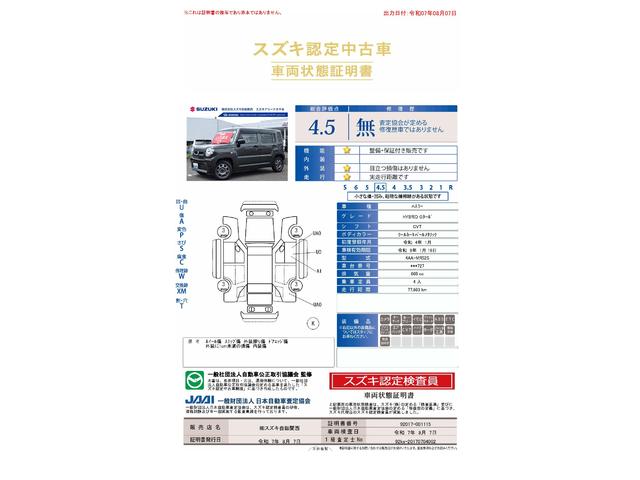 車両状態評価書