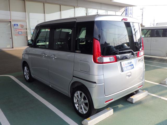 スペーシア T 2型 ターボ ナビ付き デュアルカメラブレーキ装着 両側パワースライド クルーズコントロール ディスチャージヘッドライト パドルシフト ステアリングオーディオスイッチ アイドリングストップ エマージェンシーストップシグナル キーレスプッシュスタート(4枚目)