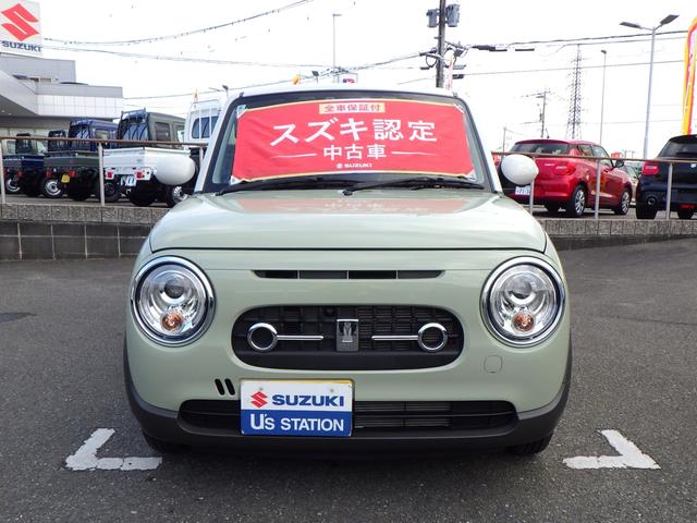 アルトラパンＬＣ Ｘ　５型　セーフティサポート　全方位モニター用カメラ　ＬＥＤヘッド＆ポジションランプ　ナノイーＸ搭載フルオートエアコン　キーレスプッシュスタート　スマートキー　アイドリングストップ　ステアリングオーディオスイッチ　本革巻ステアリング　１４インチアルミ（3枚目）