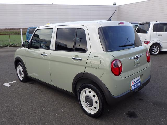 アルトラパンＬＣ Ｘ　５型　セーフティサポート　全方位モニター用カメラ　ＬＥＤヘッド＆ポジションランプ　ナノイーＸ搭載フルオートエアコン　キーレスプッシュスタート　スマートキー　アイドリングストップ　ステアリングオーディオスイッチ　本革巻ステアリング　１４インチアルミ（4枚目）