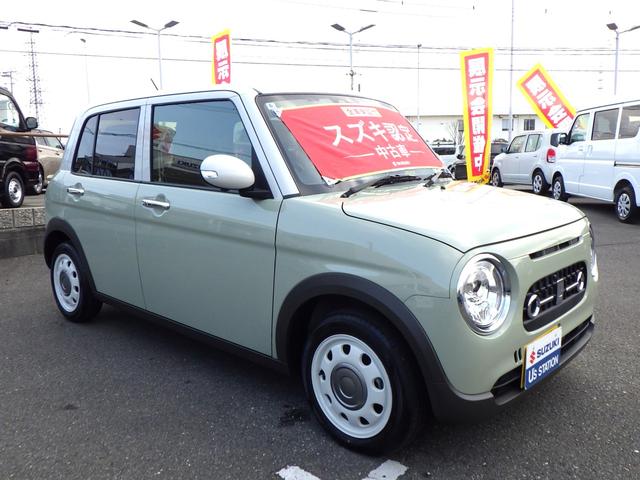 アルトラパンＬＣ Ｘ　５型　セーフティサポート　全方位モニター用カメラ　ＬＥＤヘッド＆ポジションランプ　ナノイーＸ搭載フルオートエアコン　キーレスプッシュスタート　スマートキー　アイドリングストップ　ステアリングオーディオスイッチ　本革巻ステアリング　１４インチアルミ（6枚目）