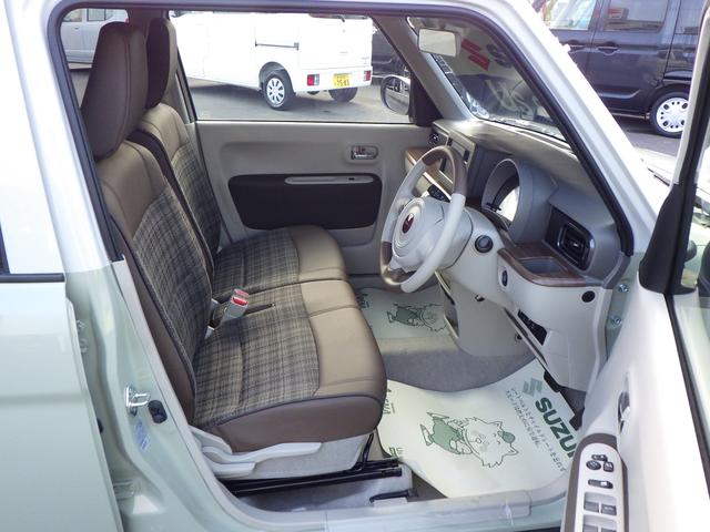 アルトラパンＬＣ Ｘ　５型　セーフティサポート　全方位モニター用カメラ　ＬＥＤヘッド＆ポジションランプ　ナノイーＸ搭載フルオートエアコン　キーレスプッシュスタート　スマートキー　アイドリングストップ　ステアリングオーディオスイッチ　本革巻ステアリング　１４インチアルミ（18枚目）