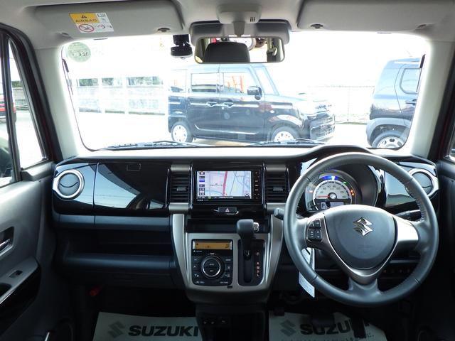 ハスラー Ｊ　ＭＲ４１Ｓ　２型　全方位モニター付ナビ　ドライブレコーダー　デュアルカメラブレーキサポート　誤発進抑制機能　ＬＥＤヘッドランプ＆ポジションランプ＆フォグランプ　ステアリングオーディオスイッチ　キーレスプッシュスタート　スマートキー（19枚目）