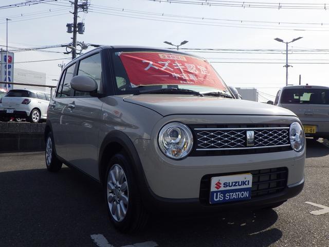 アルトラパン Ｘ　５型　モニター付きオーディオ　バックアイカメラ　スズキセーフティサポート　ＬＥＤヘッドランプ　オートエアコン　キーレスプッシュスタート　シートヒーター（3枚目）