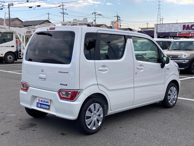 ワゴンR HYBRID FX-S 4型 ACC シートヒーター CVT オートライト プッシュスタート シートヒーター オートエアコン 衝突被害軽減システム 横滑り防止機能 衝突安全ボディ 盗難防止システム アダプティブクルーズコントロール 全方位カメラ アンブレラホルダ(8枚目)