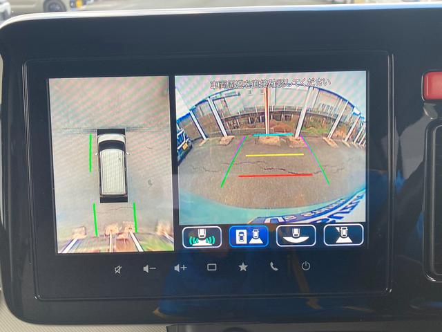 スペーシア ＨＹＢＲＩＤ　Ｘ　ナビ　全方位カメラ　両側パワスラ　コネクト　オートライト　Ｂｌｕｅｔｏｏｔｈ　スライドドア　純正ナビ　プッシュスタート　シートヒーター　オートエアコン　衝突被害軽減システム　横滑り防止機能　衝突安全ボディ　盗難防止システム　スズキコネクト通信機（3枚目）