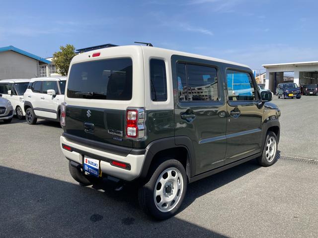 ハスラー ＨＹＢＲＩＤ　Ｇターボ　３型　２トーン　ＬＥＤヘッドライト　オートライト　プッシュスタート　シートヒーター　オートエアコン　衝突被害軽減システム　アイドリングストップ　横滑り防止機能　衝突安全ボディ　盗難防止システム　アダプティブクルーズコントロール（6枚目）