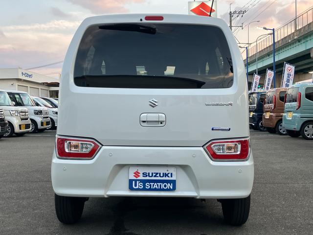 ワゴンR HYBRID FX-S 4型/サポカー 衝突安全ボディ 衝突被害軽減システム 全方位モニター付ディスプレイオーデオ スズキコネクト アイドリングストップ プッシュスタート オートライト オートエアコン 盗難防止システム(7枚目)