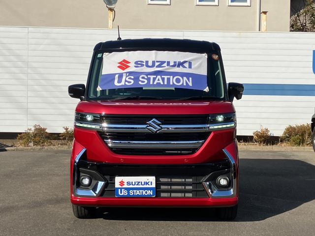 スペーシアカスタム カスタム HYBRID XS/フルLED/サポカー 衝突安全ボディ 衝突被害軽減システム オーディオレス アイドリングストップ プッシュスタート 後席両側電動スライドドア オートエアコン シートヒーター 盗難防止システム(5枚目)