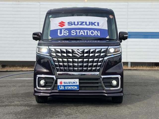 スペーシアカスタム ＨＹＢＲＩＤ　ＸＳ　３型／全方位モニター用カメラ／サポカー　衝突安全ボディ　衝突被害軽減システム　アイドリングストップ　純正ナビ　ドライブレコーダー　ＥＴＣ　後席両側ワンアクションパワースライドドア　オートエアコン　シートヒーター　盗難防止システム（5枚目）