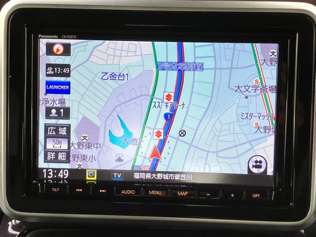 スペーシアカスタム ＨＹＢＲＩＤ　ＸＳ　３型／全方位モニター用カメラ／サポカー　衝突安全ボディ　衝突被害軽減システム　アイドリングストップ　純正ナビ　ドライブレコーダー　ＥＴＣ　後席両側ワンアクションパワースライドドア　オートエアコン　シートヒーター　盗難防止システム（12枚目）