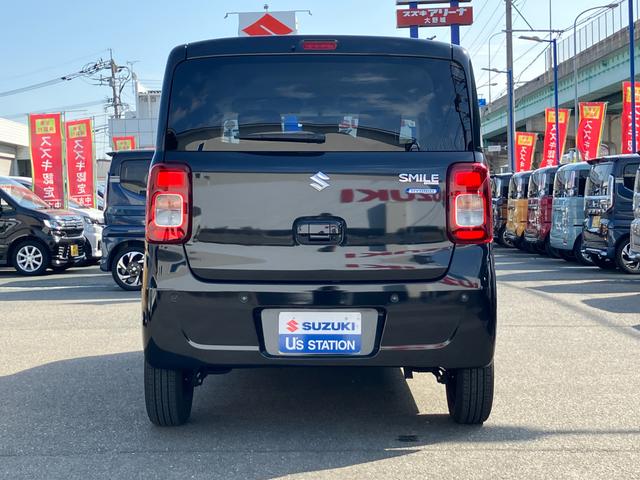 ワゴンＲスマイル ＨＹＢＲＩＤ　Ｓ／全方位モニター付メモリーナビ／サポカー　衝突安全ボディ　衝突被害軽減システム　アイドリングストップ　プッシュスタート　後席両側電動スライドドア　オートライト　オートエアコン　シートヒーター　盗難防止システム（7枚目）