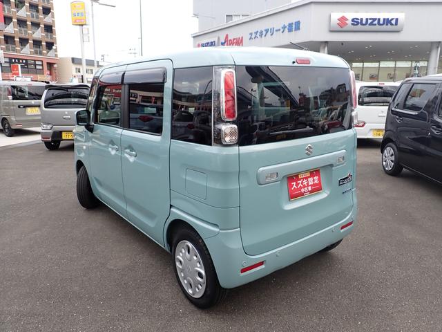 スペーシア HYBRID G 3型 セーフティサポート キーレスプッシュスタート スマートキー フロントシートサイドエアバッグ カーテンエアバッグ アイドリングストップ フロアマット ドアバイザー(4枚目)