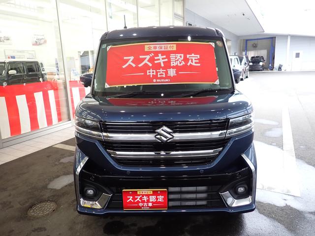 スペーシアカスタム カスタム HYBRID XS 全方位モニター付ナビ スズキセーフティーサポート ACC 両側パワースライドドア 電動パーキングブレーキ&ブレーキホールド スリムサーキュレーター ステアリングヒーター(2枚目)