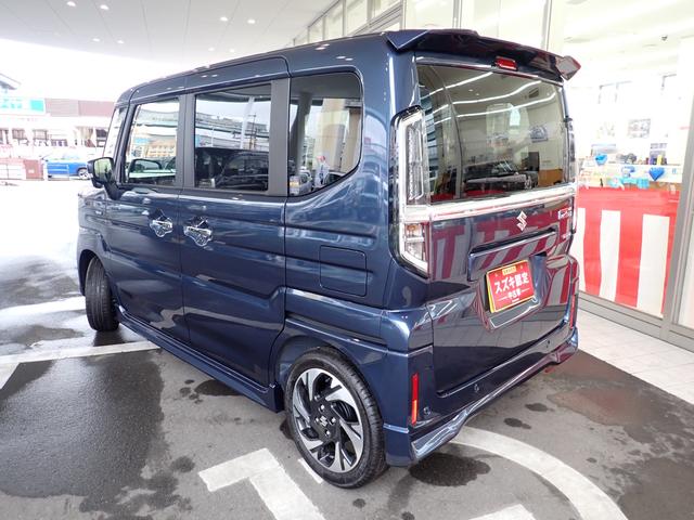 スペーシアカスタム カスタム HYBRID XS 全方位モニター付ナビ スズキセーフティーサポート ACC 両側パワースライドドア 電動パーキングブレーキ&ブレーキホールド スリムサーキュレーター ステアリングヒーター(3枚目)