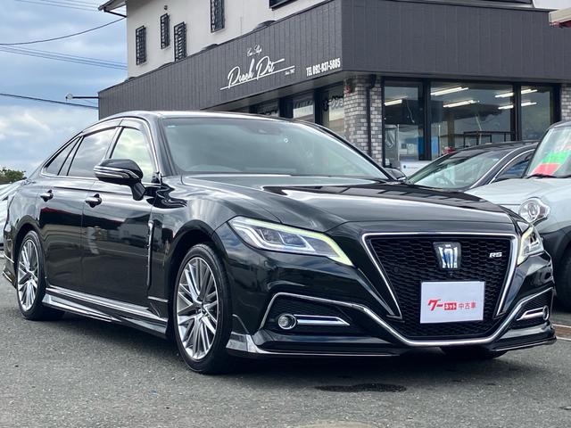 クラウンハイブリッド RS 純正ナビ テレビ バックカメラ 18インチアルミ 全方位カメラ 前後ドライブレコーダー 3眼LEDライト ETC パワーシート モデリスタエアロ ブラインドスポットモニター(3枚目)