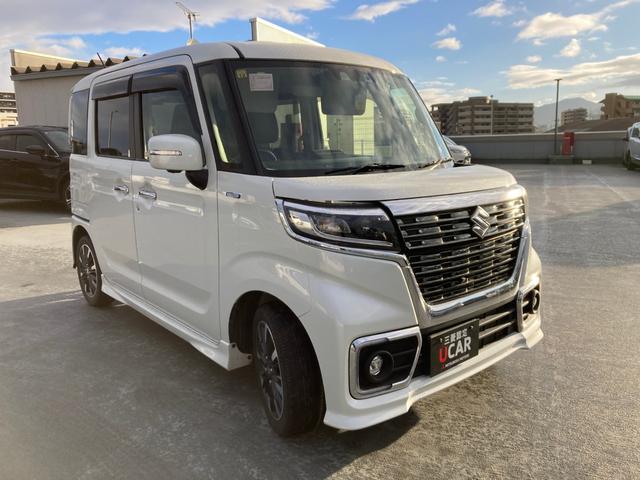 スペーシアカスタム ハイブリッドＸＳ　アラウンドモニター　両側パワ－スライドドア　Ｂカメ　車線逸脱　スマキー　ソナー　キーレスエントリー　アイドルストップ　オートハイビーム　シートＨ　フルフラットシート　ナビＴＶ　ドライブレコーダー　ＰＳ（72枚目）