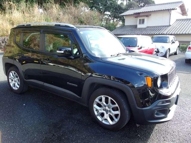 ジープ・レネゲード リミテッド 禁煙 黒レザー 検2年 カープレイ Bカメラ(3枚目)