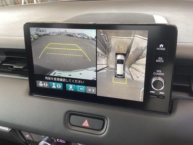 ヴェゼル e:HEVZ 純正ナビ フルセグ リアカメラ Sヒータ 電動テールゲート サイドエアバッグ 後カメラ 前後障害物センサー 横滑防止装置 エアコン LEDヘットライト パワステ USB接続 ナビTV サイドカメラ(12枚目)