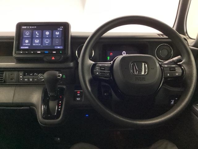 N-BOXカスタム ベースグレード HondaCONNECT対応純正メモリーナビ ドラレコ ベンチシ-ト アクティブクルーズ フルセグ対応 前席シートヒーター イモビライザー USB 運転席エアバッグ スマートキー&プッシュスタート(3枚目)