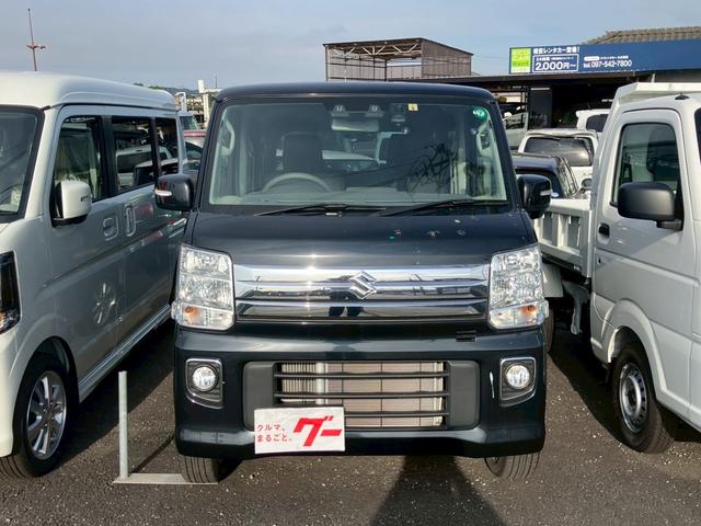 エブリイワゴン ＰＺターボスペシャル　ナビ／フルセグＴＶ　Ｂｌｕｅｔｏｏｔｈ対応　スマートキー／プッシュスタート　両側電動スライドドア　オートステップ　ドライブレコーダー　障害物センサー　レーダーブレーキ　レーンキープ　黒革調シートカバー（2枚目）