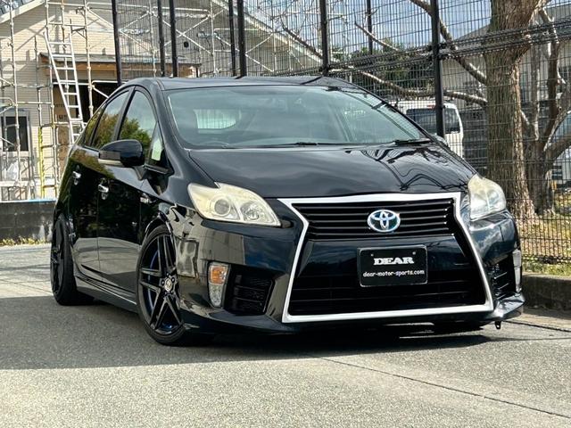 プリウス Ｌ　ドライブレコーダー　Ｂｌｕｅｔｏｏｔｈナビ　エイムゲインエアロ　エイムゲインアルミホイール（2枚目）