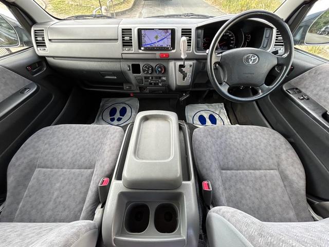 ハイエースバン スーパーGL ETC フロントスポイラー 両側スライドドア ナビ付 ヘッドレストモニター(9枚目)