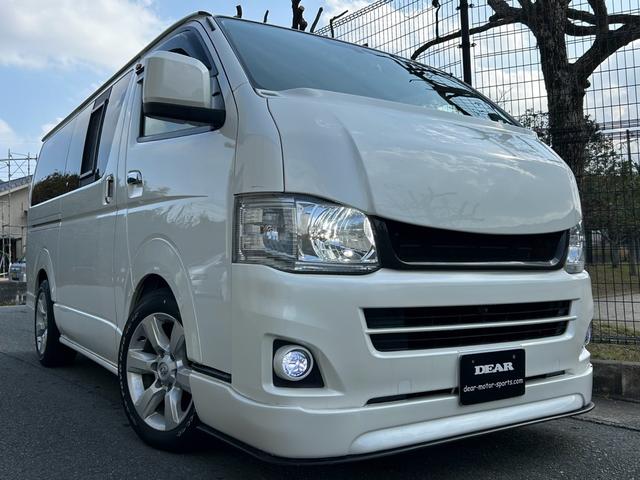 ハイエースバン ロングスーパーGL キーレスキー ETC パナソニックナビ・フルセグTV バックモニター コンビハンドル ベットキット バックカメラ 両側スライドドア(3枚目)