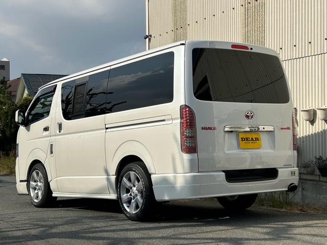ハイエースバン ロングスーパーGL キーレスキー ETC パナソニックナビ・フルセグTV バックモニター コンビハンドル ベットキット バックカメラ 両側スライドドア(27枚目)