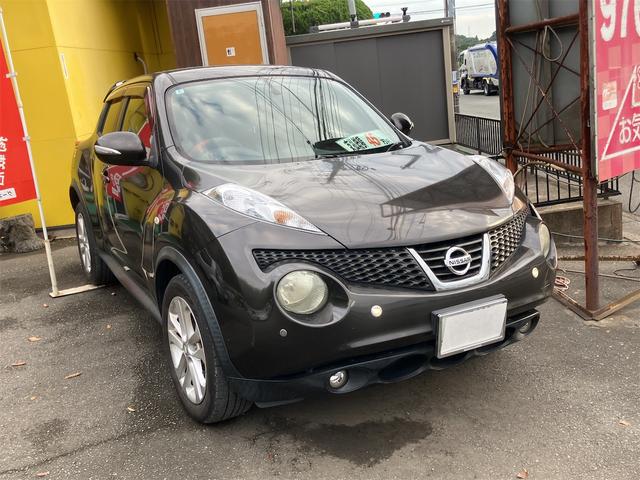 ジューク 15RX タイプV バックカメラ クリアランスソナー ナビ TV オートライト アルミホイール スマートキー 電動格納ミラー CVT 盗難防止システム 衝突安全ボディ CD ミュージックプレイヤー接続可 ABS エアコン(14枚目)