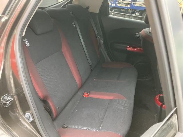 ジューク 15RX タイプV バックカメラ クリアランスソナー ナビ TV オートライト アルミホイール スマートキー 電動格納ミラー CVT 盗難防止システム 衝突安全ボディ CD ミュージックプレイヤー接続可 ABS エアコン(50枚目)