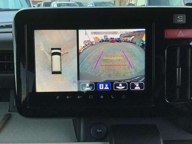 フレアワゴン XS 全方位モニターナビ 両側電動 ETC デュアルセンサーブレーキサポート 両側自動ドア LED ETC スマートキー アイドリングストップ オートエアコン ESC メモリーナビ シートヒーター(3枚目)