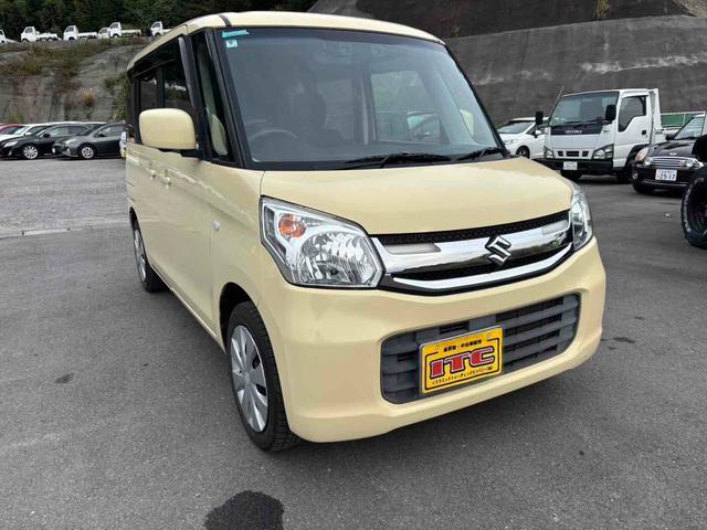 スペーシア Gリミテッド ETC 全周囲カメラ 両側スライド・片側電動 TV レーンアシスト 衝突被害軽減システム オートライト スマートキー 電動格納ミラー ベンチシート CVT 盗難防止システム ABS ESC CD(13枚目)