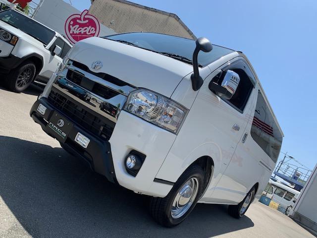 ハイエースバン スーパーＧＬ　ダークプライムＩＩ　４ＷＤ　トヨタセーフティセンス　ＬＥＤヘッドライト　ブラウン調シートカバー　ベットキット　床張り　テーブル　エンジンルームカバーフロント　リア　純正フルセグＳＤナビ　バックカメラ　ＥＴＣ２．０（36枚目）