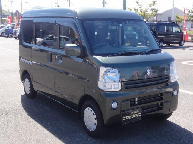 エブリイ ジョインターボ　キャンピング仕様　４速オートマ車　デュアルカメラブレーキサポート　オートライト　オートハイビーム　ナビ　地デジ　バックカメラ　Ｂ／Ｔ　ＥＴＣ　前後ドラレコ　サブバッテリー付き　キーレス（3枚目）