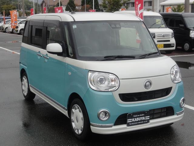 ムーヴキャンバス Ｇブラックインテリアリミテッド　ＳＡＩＩＩ　ＣＶＴ　両側パワースライドドア　８インチナビ　地デジ　バックカメラ　全周囲カメラ　ＥＴＣ　ドラレコ　電格ミラー　オートＬＥＤ　オートハイビーム　スマートキー（3枚目）