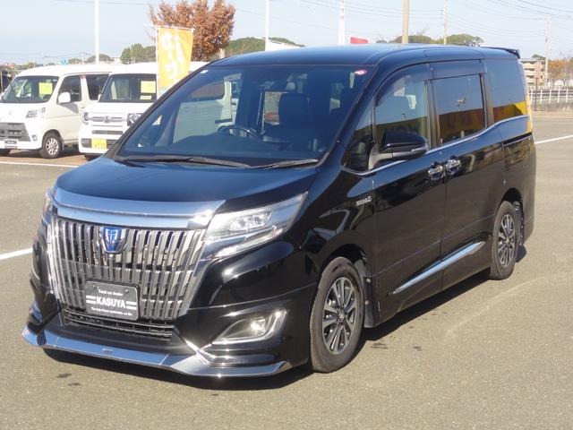 エスクァイア ハイブリッドGi CVT オートLED オートハイビーム クルーズコントロール 11インチナビ地デジ バックカメラ Bluetooth ETC リヤモニター 両側電動スライドドア 15インチAW モデリスタエアロ(3枚目)