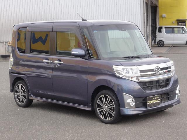 タント カスタムＲＳ　トップエディションＳＡＩＩ　ＣＶＴ　オートＬＥＤ　両側パワースライドドア　８インチナビ　地デジ　バックカメラ　Ｂｌｕｅｔｏｏｔｈ　ＥＴＣ　ドラレコ　電格ミラー　１５インチＡＷ　スマートキー　プライバシーガラス（3枚目）