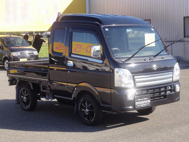 スーパーキャリイ Ｘ　５速マニュアル車　パートタイム４ＷＤ　ＨＩＤライト　１２インチアルミホイール　デフロック　キーレス　ダブルエアバック　ＡＢＳ　パワーウィンドウ（3枚目）