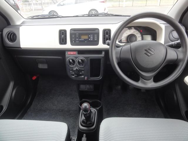 アルト F 5速マニュアル CD 社外13インチアルミホイール キーレス ダブルエアバック ABS パワーウィンドウ(9枚目)