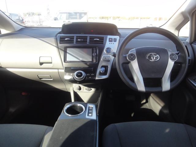 プリウスアルファ S Lセレクション CVT ナビ 地デジ バックカメラ Bluetooth ETC スマートキー 電格ミラー プライバシーガラス サイドエアバック ABS オートエアコン(9枚目)