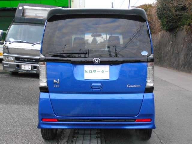 Ｎ－ＢＯＸカスタム ２トーンカラースタイル　Ｇ・ターボＬパッケージ　ブルー＆シルバーツートンカラー・ターボ車・純正ナビ＆テレビ＆ＤＶＤビデオ＆Ｂｌｕｅｔｏｏｔｈ＆ＣＤ＆バックカメラ・両側電動スライドドア・スマートキー・モデューロ１５インチアルミ（7枚目）