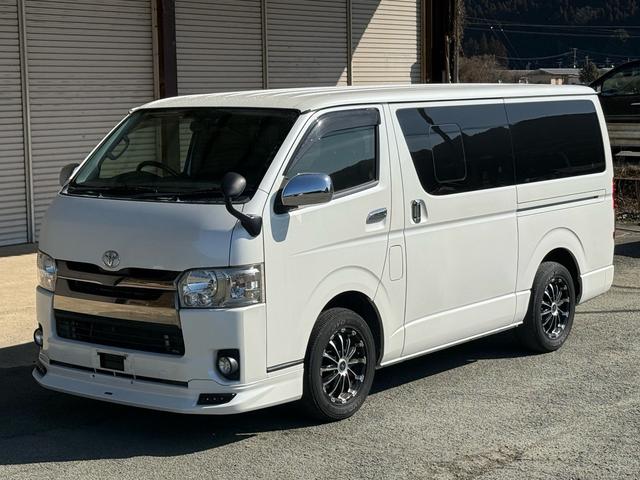 ハイエースバン スーパーＧＬ　ダークプライム　特別仕様車　ベットキット　フロントモデリスタ　社外１５インチＡＷ　ハーフレザーシート　ＥＴＣ　ＬＥＤヘッドライト　ナビＴＶ　Ｂカメラ　スマートキー　両側スライド　両側スライドガラス　キャンピング仕様（23枚目）