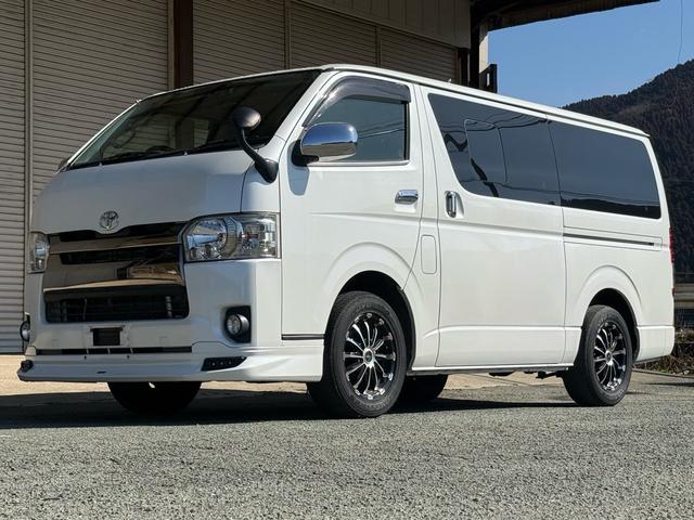 ハイエースバン スーパーＧＬ　ダークプライム　特別仕様車　ベットキット　フロントモデリスタ　社外１５インチＡＷ　ハーフレザーシート　ＥＴＣ　ＬＥＤヘッドライト　ナビＴＶ　Ｂカメラ　スマートキー　両側スライド　両側スライドガラス　キャンピング仕様（24枚目）