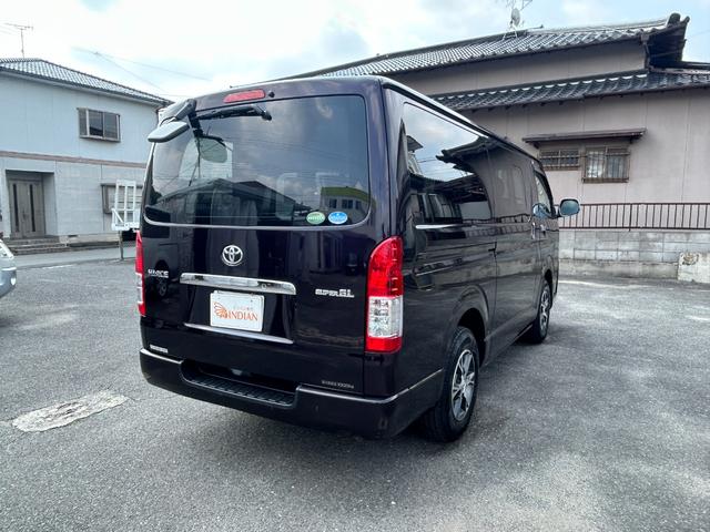 ハイエースバン ロングスーパーＧＬ　全国１年保証付き・ユーザー買取車・ディーゼルターボ・ＬＥＤヘッドライト・電動格納ミラー・キーレス・純正オーディオ（6枚目）