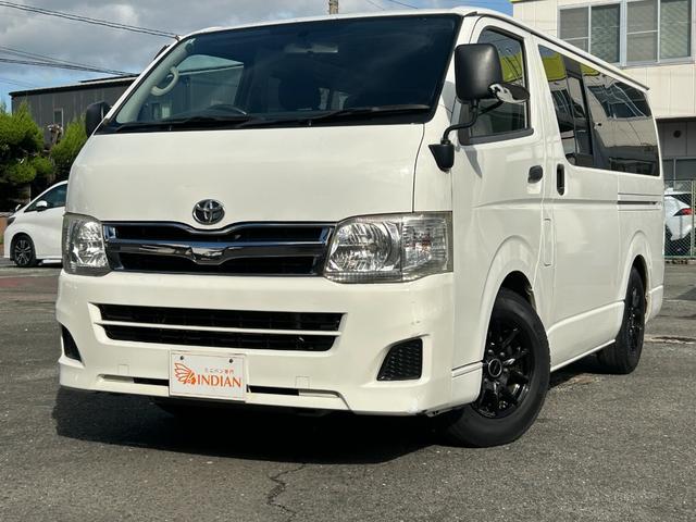 ハイエースバン ロングＤＸ　ユーザー買取車・社外ナビ・フルセグＴＶ・バックカメラ・キーレス・社外１５インチアルミホイール・９人乗り（2枚目）