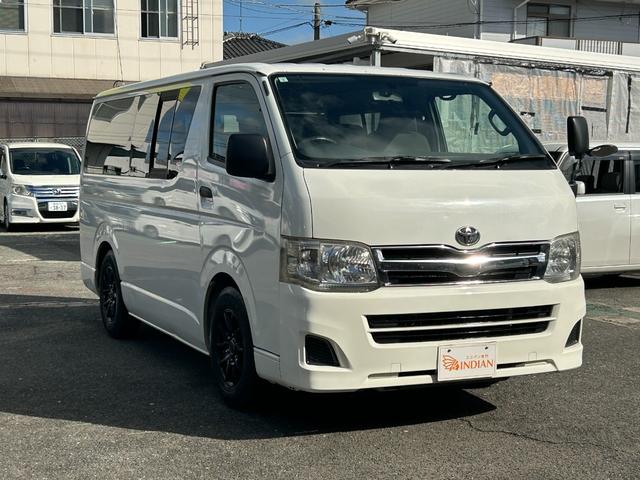 ハイエースバン ロングＤＸ　ユーザー買取車・社外ナビ・フルセグＴＶ・バックカメラ・キーレス・社外１５インチアルミホイール・９人乗り（4枚目）
