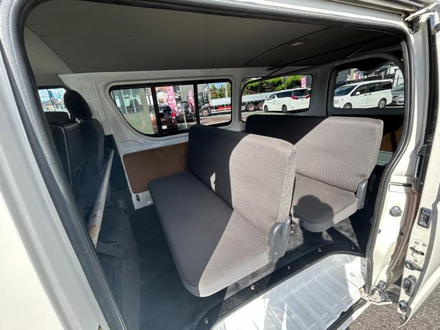 ハイエースバン ロングＤＸ　ユーザー買取車・社外ナビ・フルセグＴＶ・バックカメラ・キーレス・社外１５インチアルミホイール・９人乗り（15枚目）
